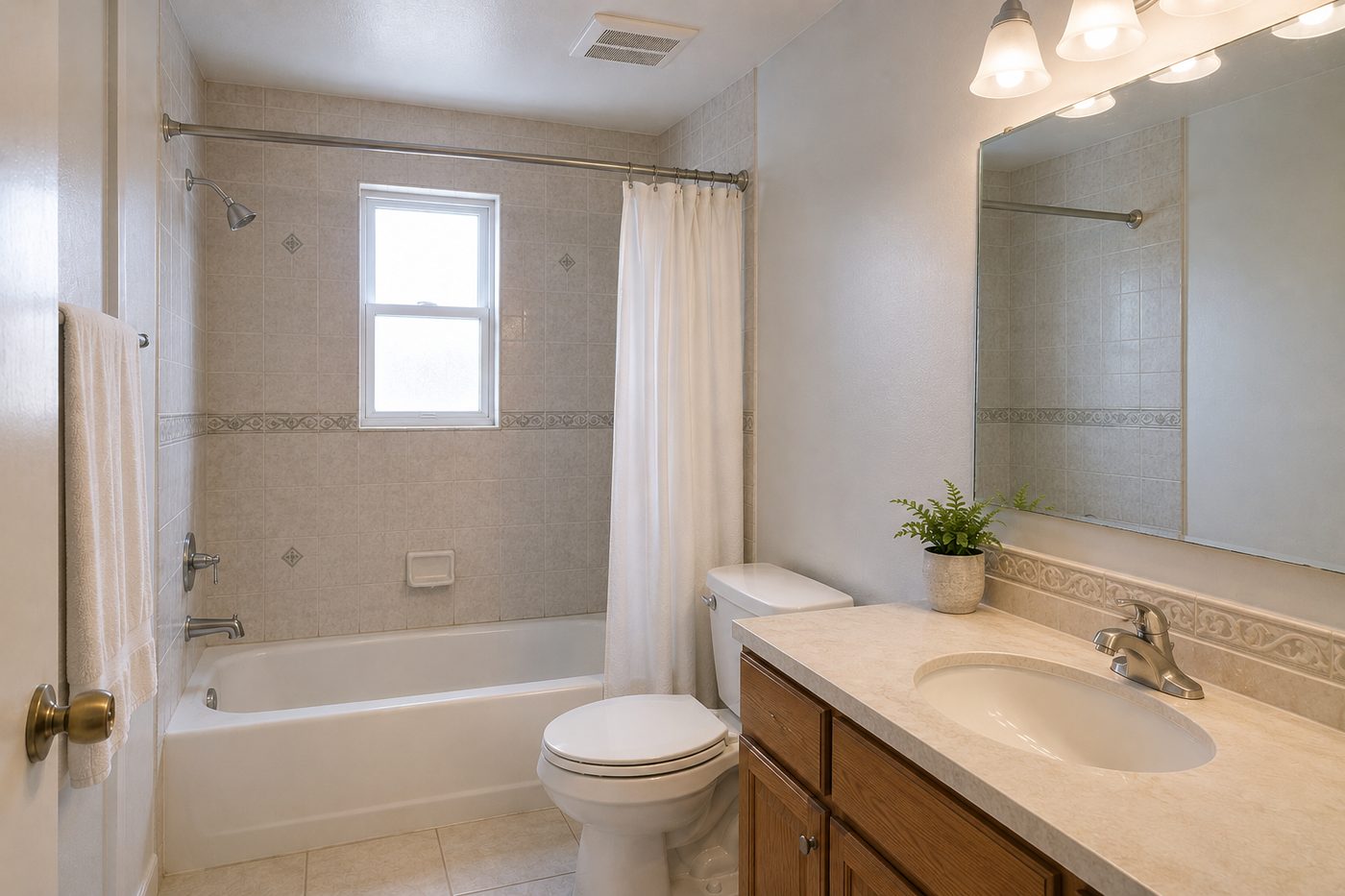 Complete bathroom transformation — after