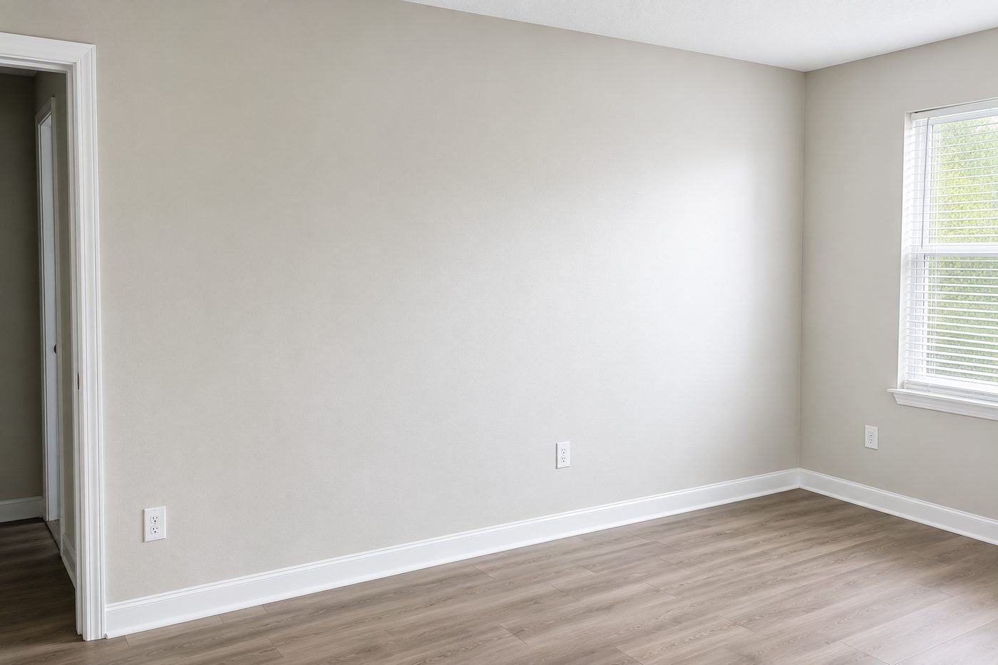 Drywall repair — after