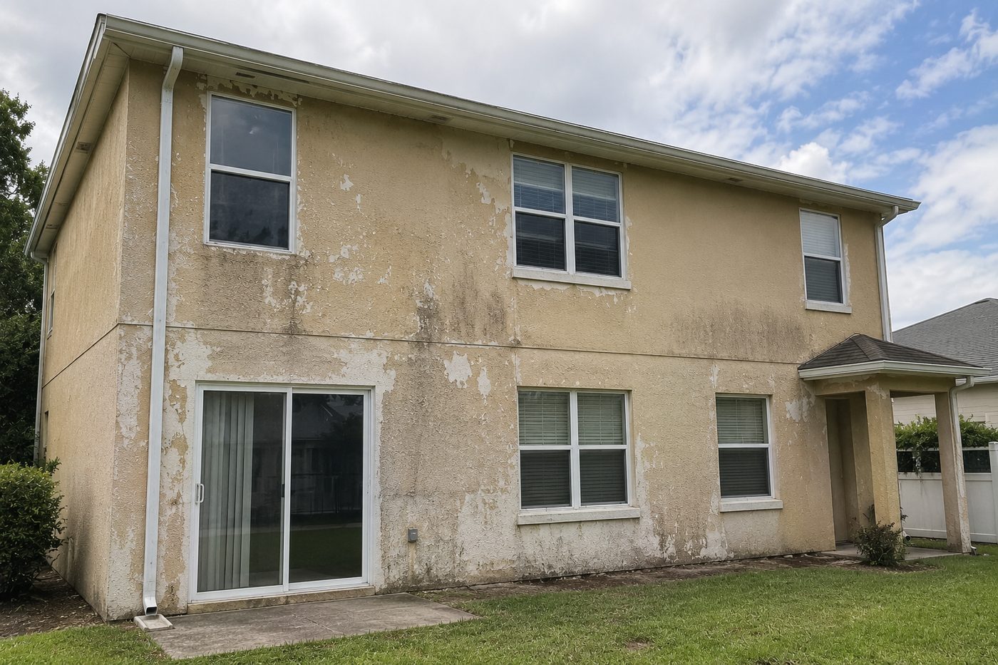 Exterior painting — before