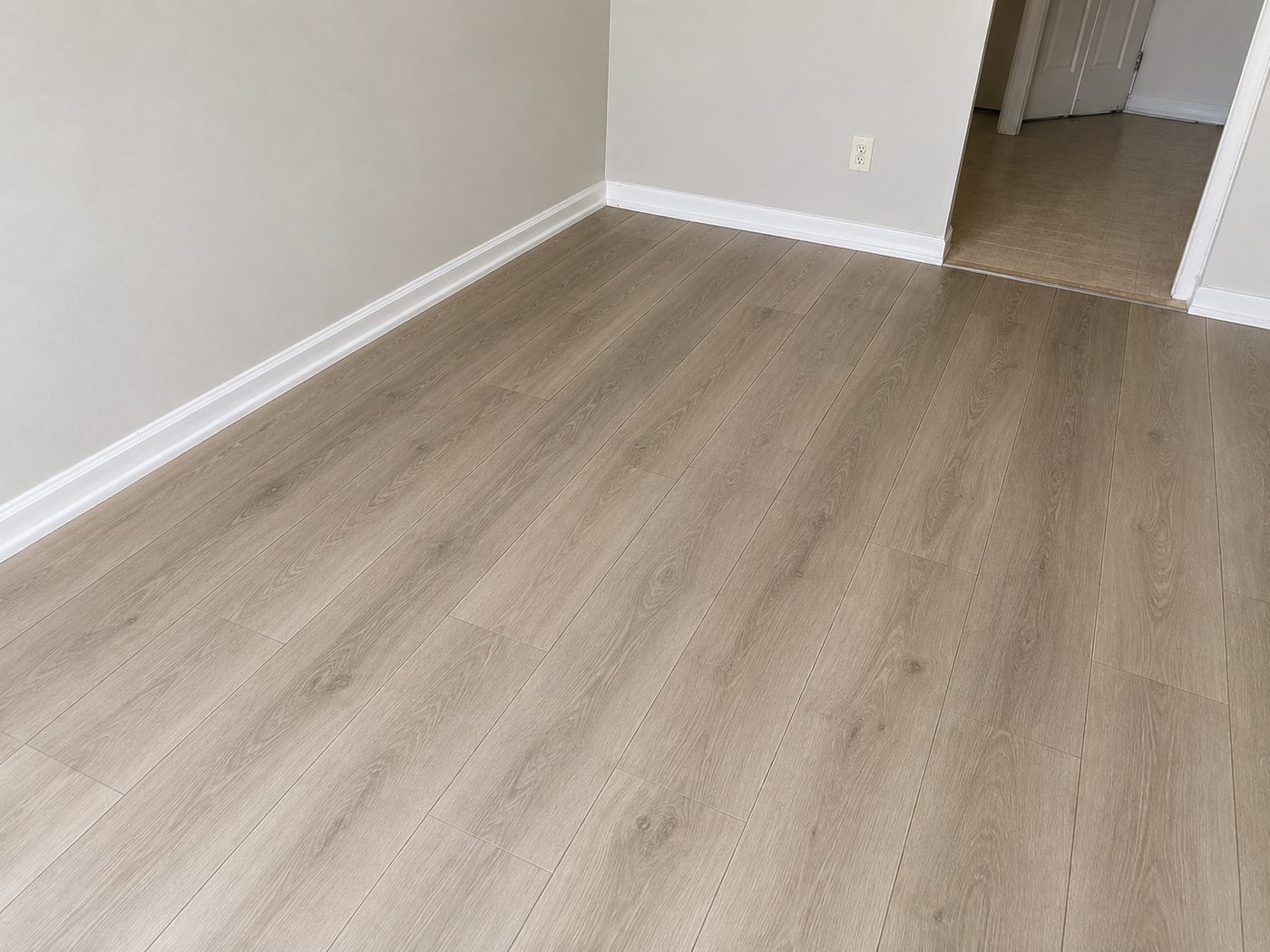 LVP flooring installation — after