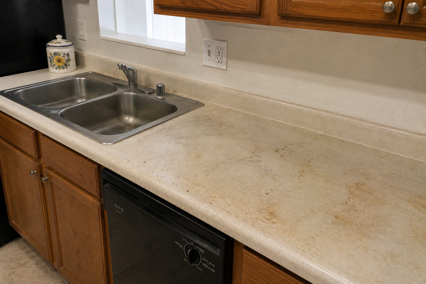 Countertop surface upgrade — before